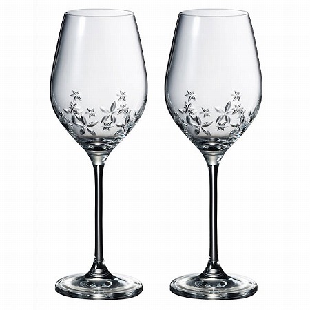 【母の日】【Bridal Gift】グラスワークス スターフラワー ワイングラス 360cc 2人用 (GW4156-62723A)