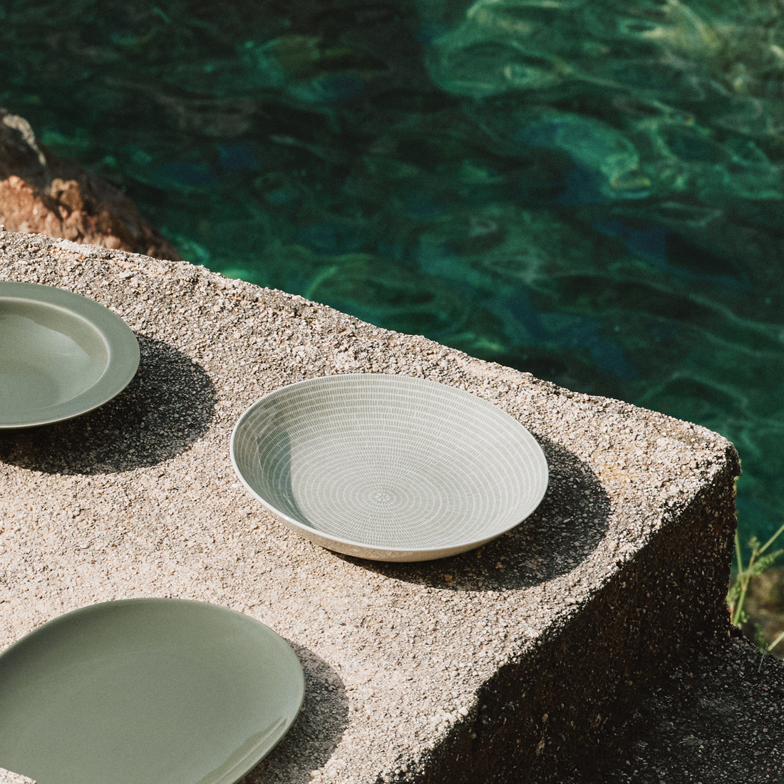 24cmﾃﾞｨｰﾌﾟﾌﾟﾚｰﾄ(ｸﾞﾘｰﾝ)