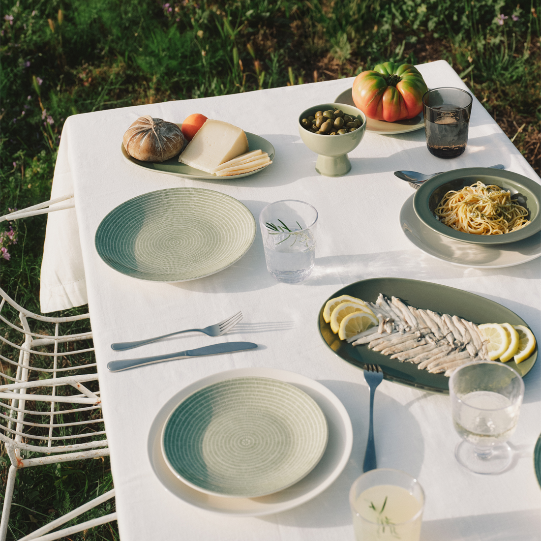 20cmﾌﾟﾚｰﾄ(ｸﾞﾘｰﾝ)