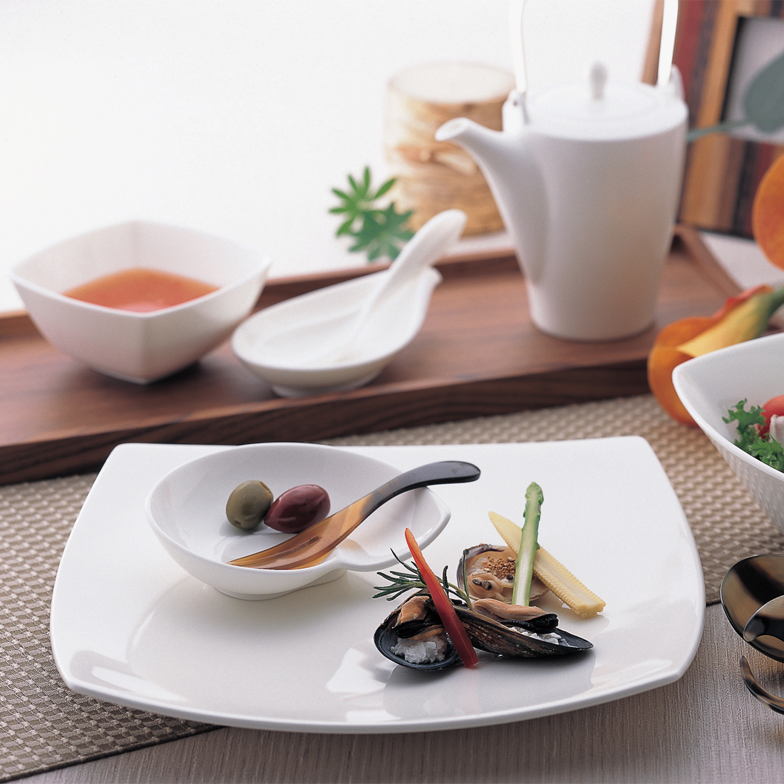 24(20)cmスクエアプレートセット(スタイルズ)