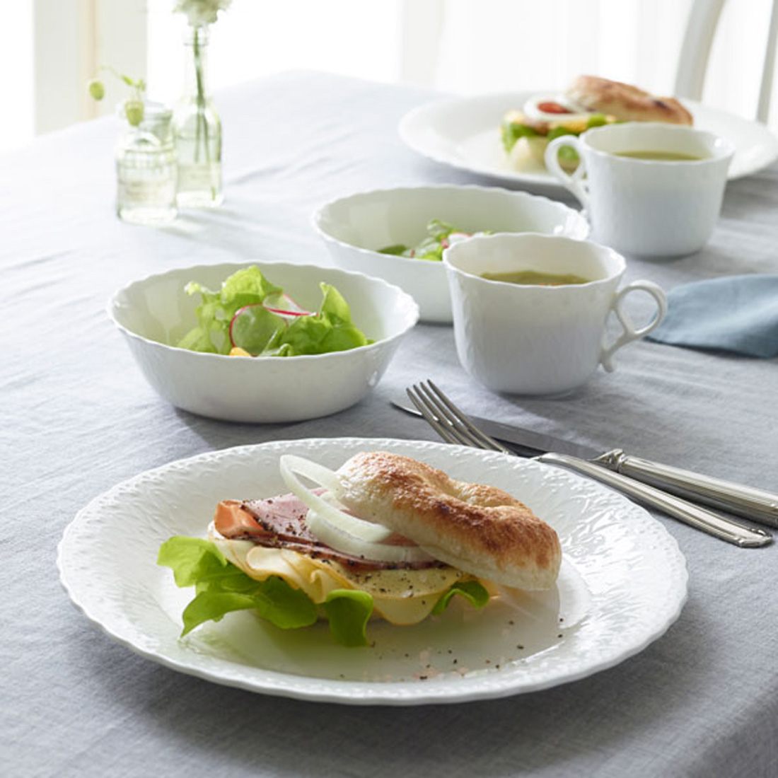 16cmｼﾘｱﾙﾎﾞｳﾙｾｯﾄ(ｼﾙｷｰﾎﾜｲﾄ)