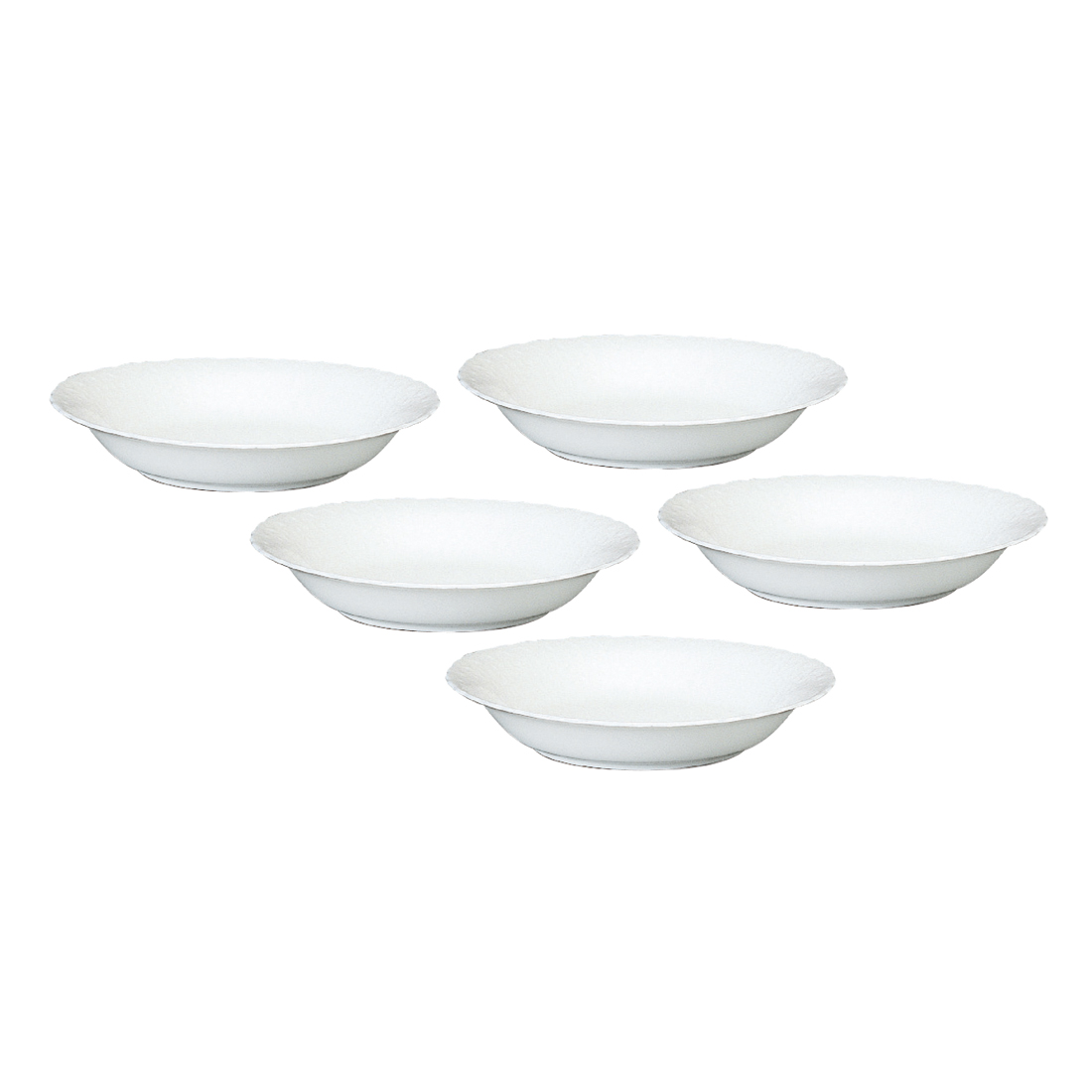 23cmｵｰﾊﾞﾙｶﾚｰﾌﾟﾚｰﾄｾｯﾄ(ｼﾙｷｰﾎﾜｲﾄ)