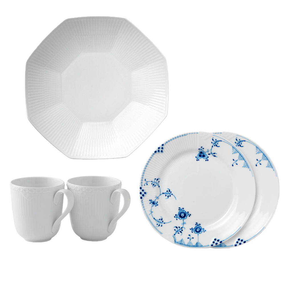 ロイヤルコペンハーゲン　ブルーエレメンツシリーズ3点セット、 ロイヤルコペンハーゲン ブルーエレメンツシリーズ3点セット、 ROYAL