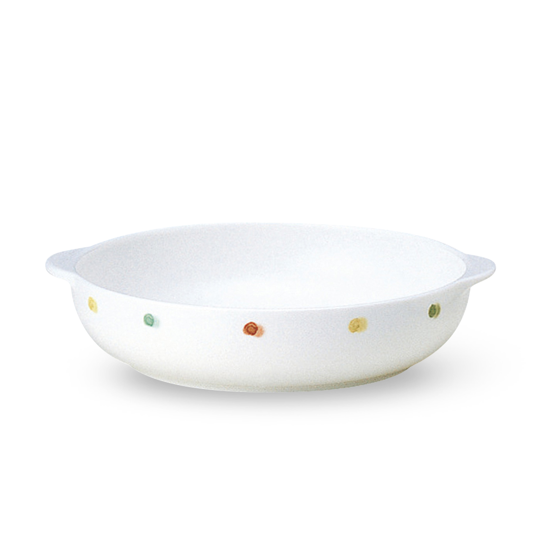 【特別提供品】デイプラス グラタン皿(ドット) 17cm オーブン 電子レンジ 食洗機対応 (40627-3642RB)