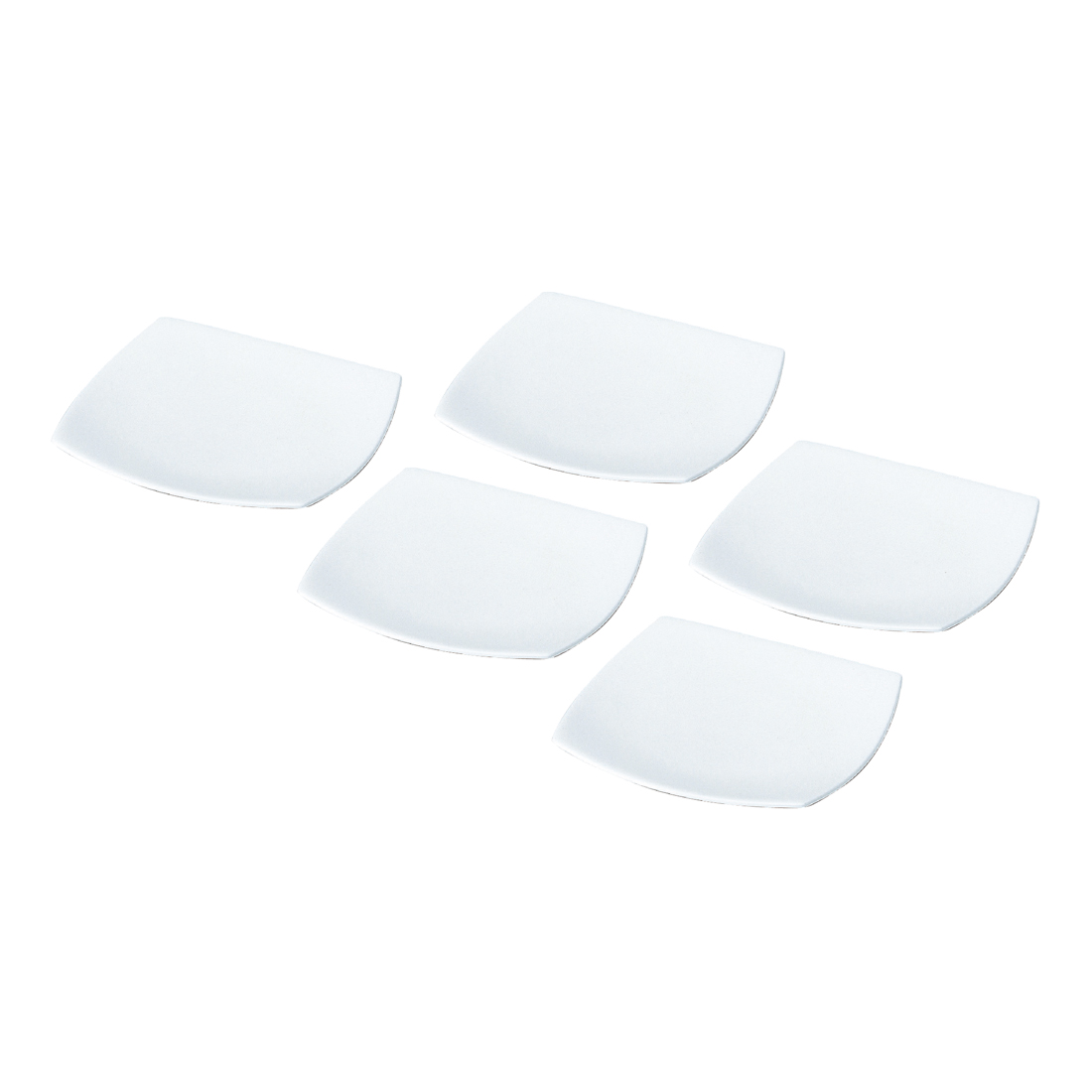 【45%OFF相当】 【創業80周年】 スタイルズ スクエアプレート 24(20)cm 5点セット 電子レンジ温め 食洗機対応 (50481-23437)