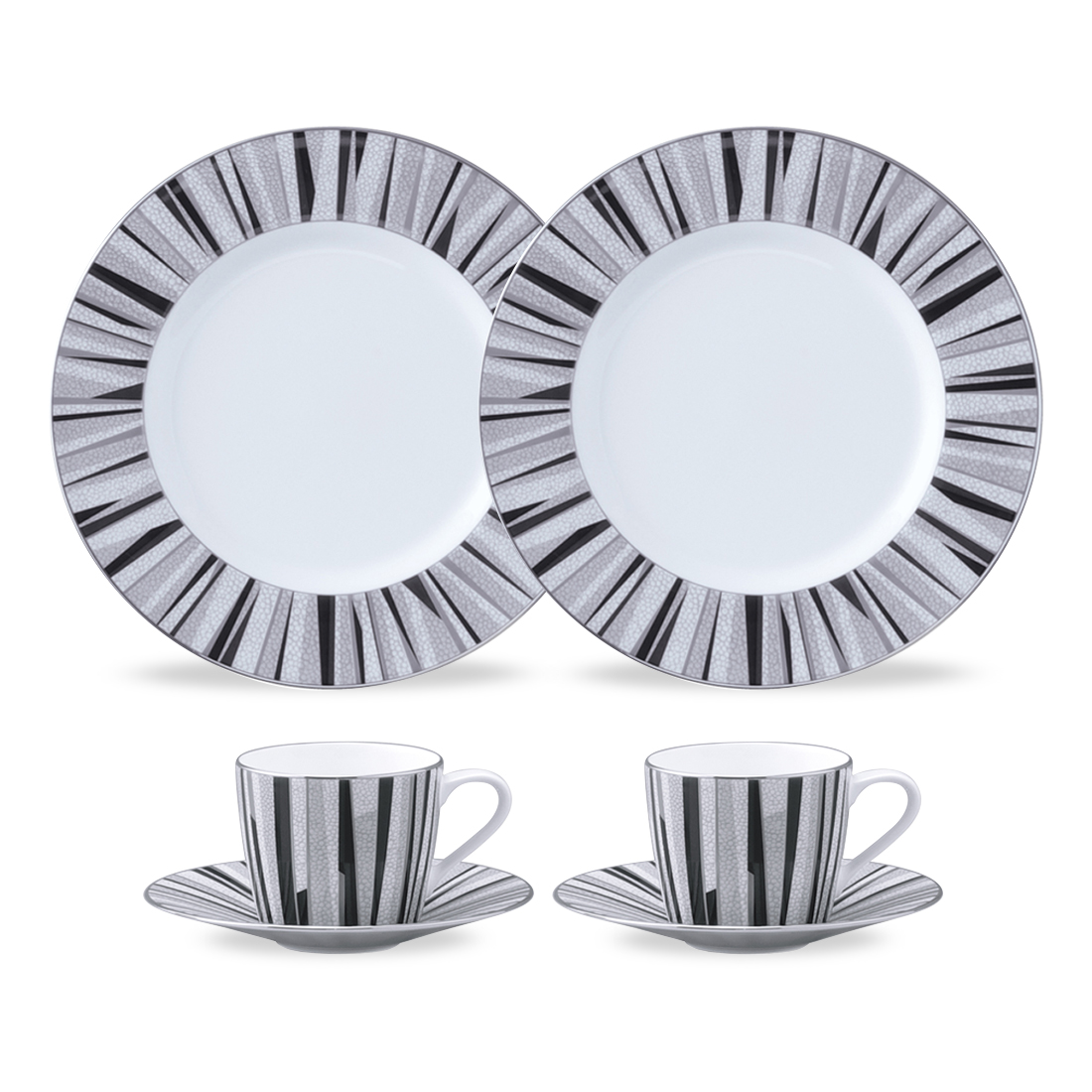 【20%OFF相当】 【オンライン限定】 シャグリーン プチコーヒータイムセット(ブラック) 2人用 (50994-23430)
