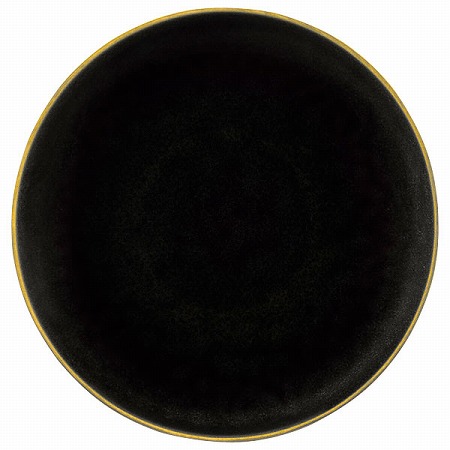 【50％OFF】あえか プレート(墨黒) 19cm 電子レンジ温め 食洗機対応 (58066-5617)