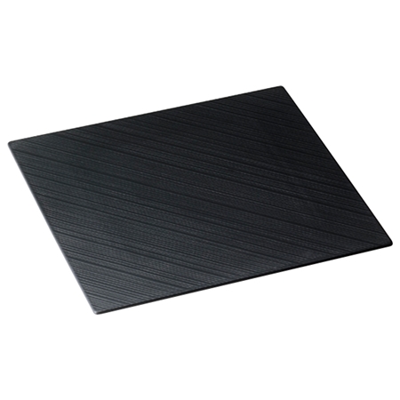 センス スクエアフラットトレイ(黒) 24cm 電子レンジ温め 食洗機対応 (58070-7C5850)