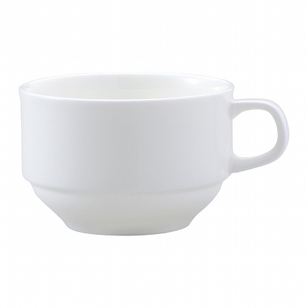 プラスセラム スタッキングコーヒーカップ 200cc 電子レンジ温め 食洗機対応 (9795-2389)