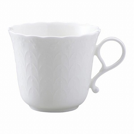 シルキーホワイト コーヒーカップ単品 190cc 電子レンジ温め 食洗機対応 (9968-2283P)