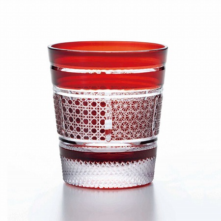 【50％OFF】グラスワークス アルバ ロックグラス(赤) 270cc (GW6069-227RD)