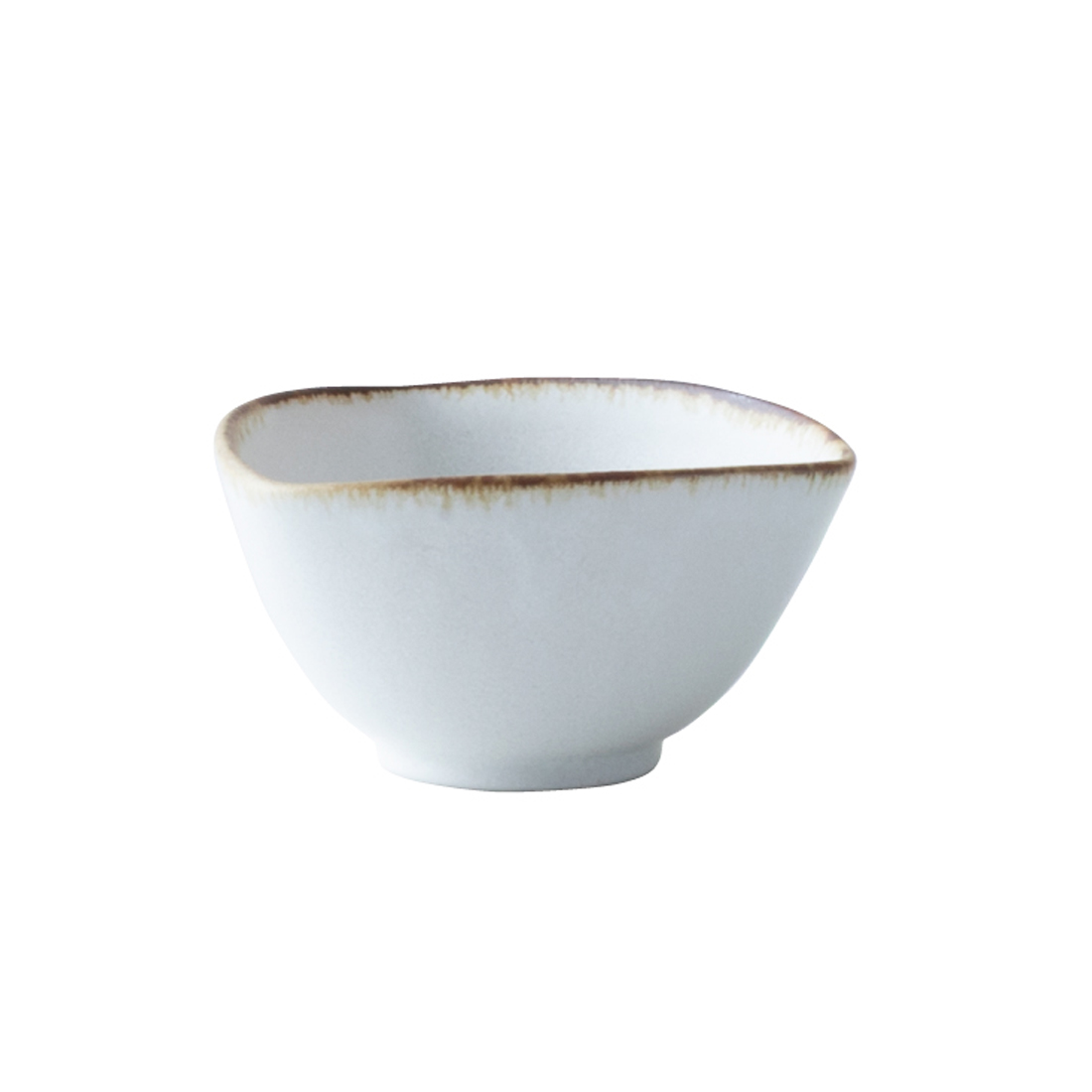 カラーズ プチ三角ボウル(ホワイト) 8cm 電子レンジ温め 食洗機対応 (KS8101-3102)