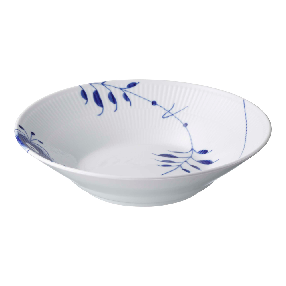 ブルーフルーテッド メガ パスタプレート 24cm 電子レンジ 食洗機対応　(RC06-1016910)