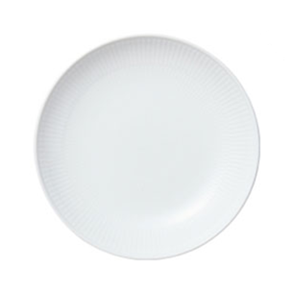 【特別企画品】【5月末まで限定】ホワイトフルーテッド ディーププレート 20cm 電子レンジ 食洗機対応 (RC07-1016944)