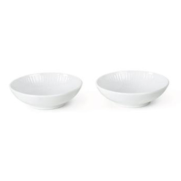 ホワイトフルーテッド ボウルペア 9cm 電子レンジ 食洗機対応 (RC07-1064790)