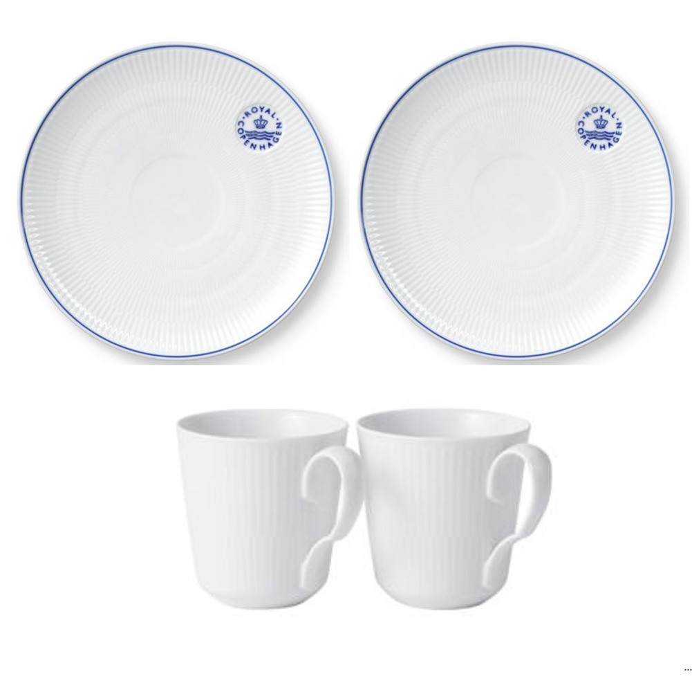 【特別企画品】【12月末まで限定】ホワイトフルーテッド＆ブルーライン スターターセット (RC100-1088064)