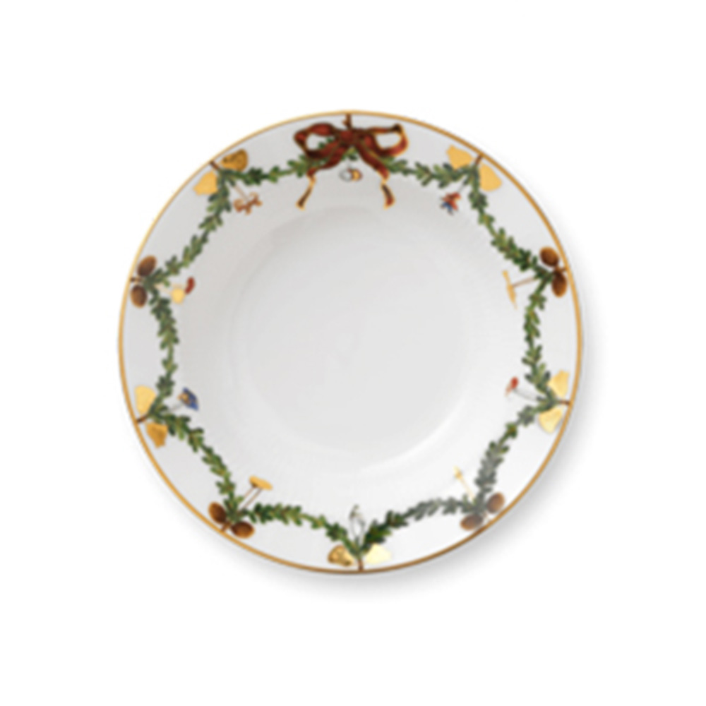 【特別企画品】【12月末まで限定】スターフルーテッド クリスマス プレート 17cm (RC25-1017453)