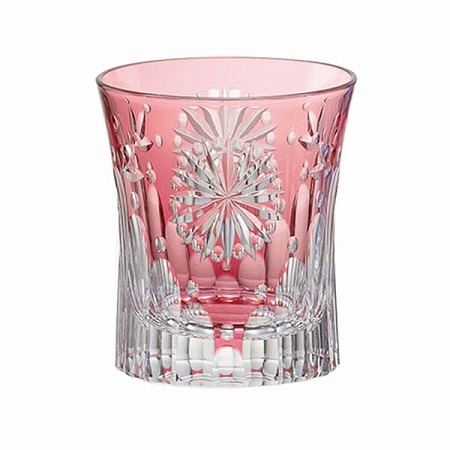 江戸切子 花火 冷酒杯 赤 伝統工芸士 鍋谷淳一 100cc T4 2652cau 江戸切子 花火 冷酒杯 赤 伝統工芸士 鍋谷淳一 100cc T4 2652cau