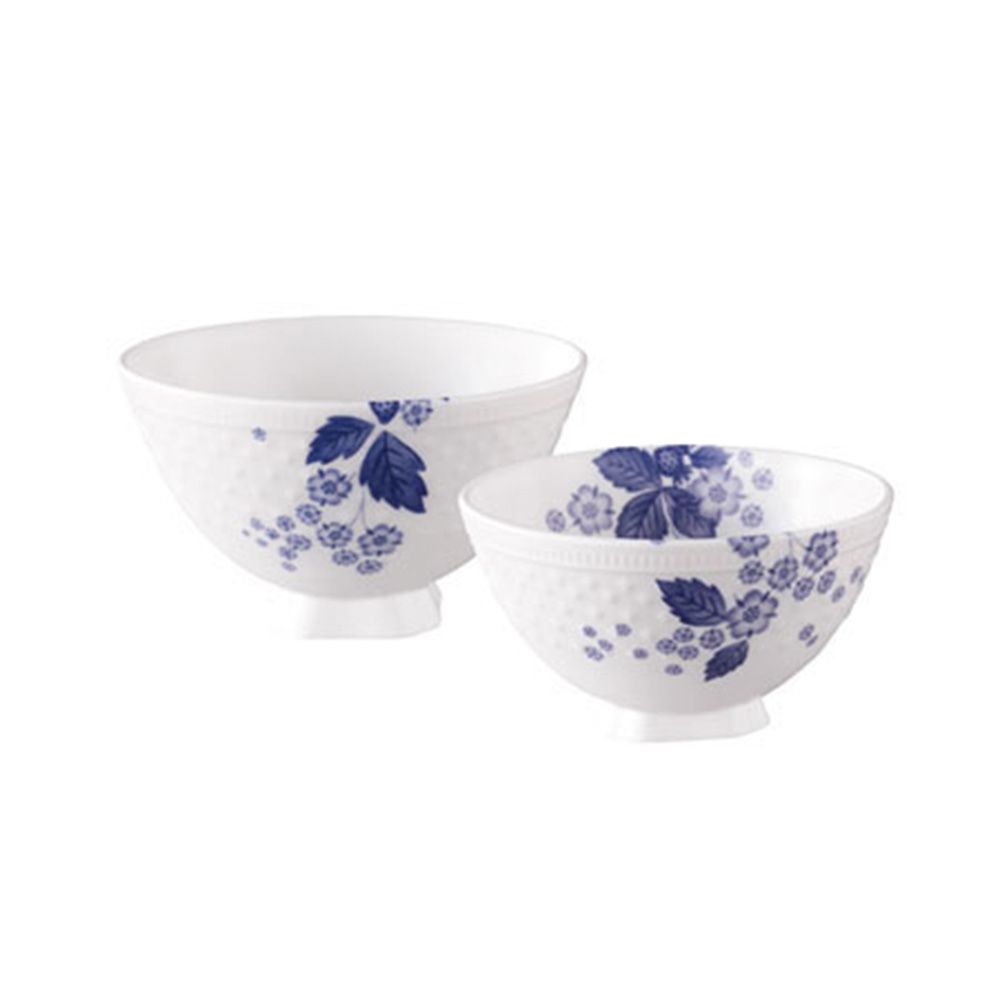 【特別企画品】【2026年9月末まで限定】ストロベリー ブルーム インディゴ 夫婦茶碗 電子レンジ 食洗機対応 (WW07-1053155)