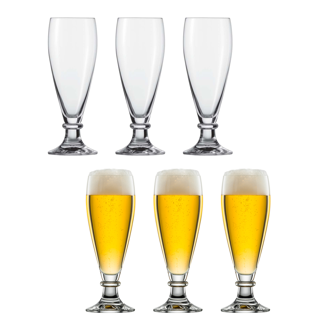 【60%OFF】【特別提供品】ブリュッセル ビアグラスセット 410cc 6人用 食洗機対応 (ZW6222-865493B)