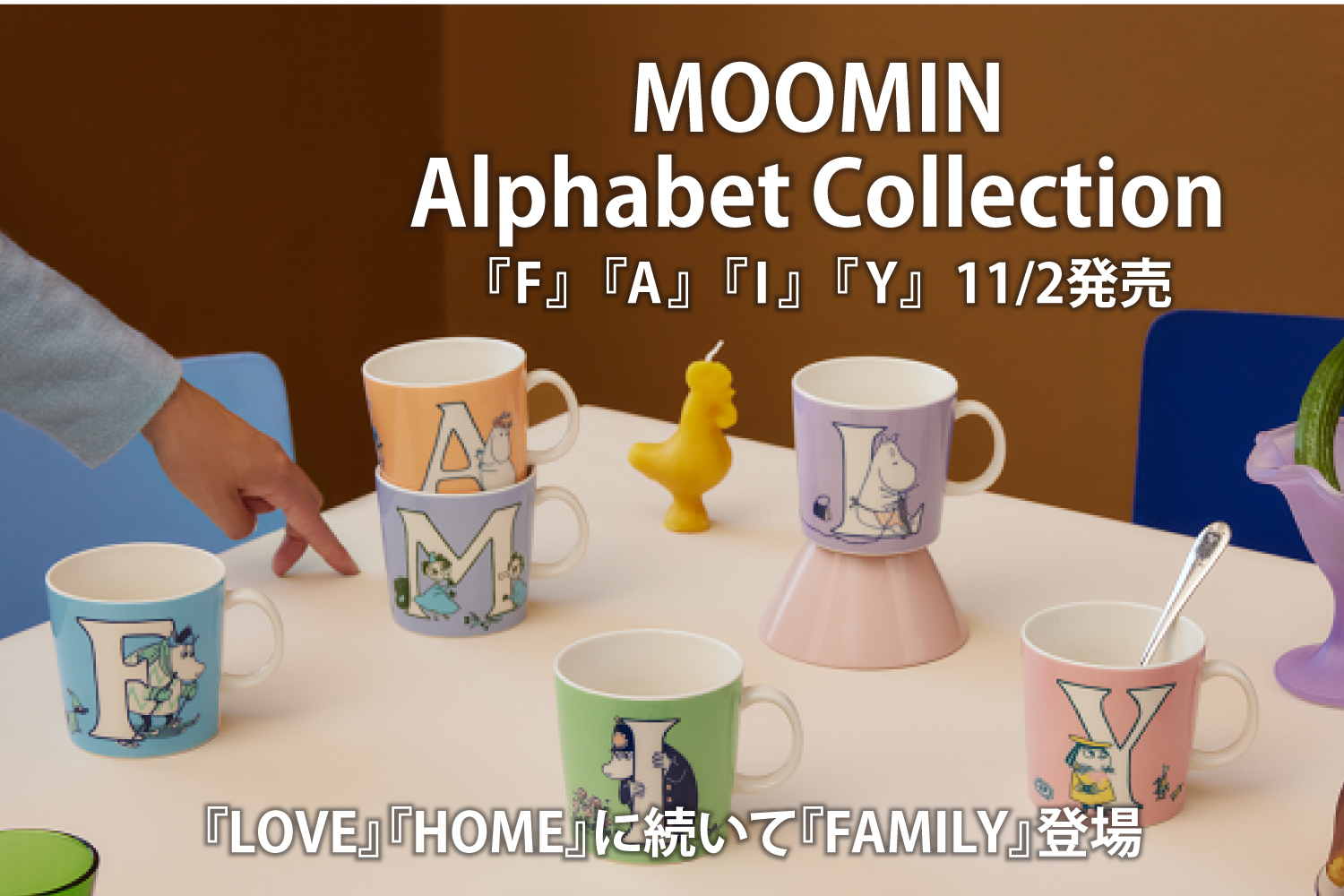 ムーミンアルファベットコレクション新アイテム